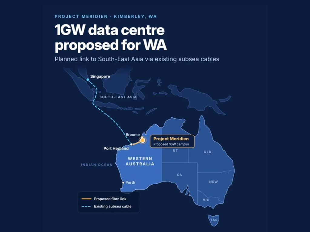 Major New 1GW Data Centre Proposed For WA, With Cable Links Connecting Australia to South-East Asia